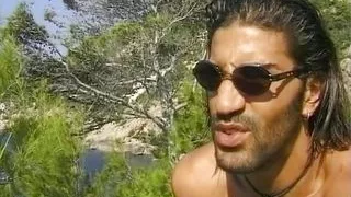 A small-titted German chick giving her hairy pussy to a wild fucker