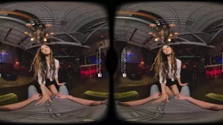 virtual realtiy  fucking with petite brunette babe after wet and messy cock sucking session in pov