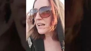 Redhead Mom Fucks Her Ass and Hairy Pussy with Dildo in Planet Fitness Shower Room