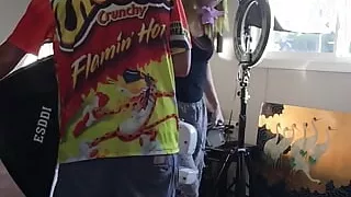 Behind the Scenes Studio Setting Up in Slow Motion