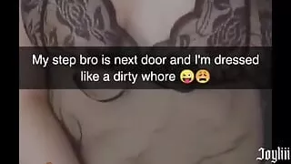 Teen fingers herself with her hairbrush while her stepbrother listens - Joyliii