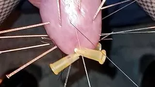 Useless cock punishment with needles part 2