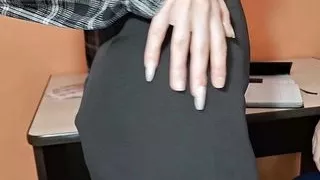 Little chick shines with a mouth -watering pussy at a porn casting