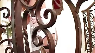 Beautiful blonde stunner gets stripped down and banged like a slut