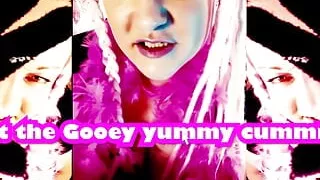 Its like salty warm yummy cummie gooey treats slurp the cummies