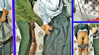 class room mms leaked young indian hot schoolgirl gf boyfriend  viral sex video