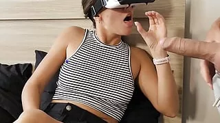 stepmom gets first impressions from virtual realtiy  glasses