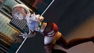 Ryza Like Dancing Nude! Gradual Undressing