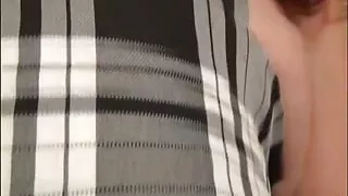 I find the door open and I film Katerina, as much brunette