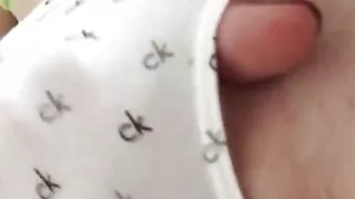 Fingering Calvin Klein White Thong Bushy Wet Ginger Pussy - 5 Promo