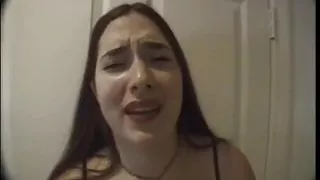 Fatty babe with huge boobs gets creamy facial by a horny stud