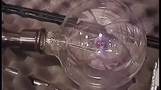 Short-haired kinkster turns guy into a mummy with magic wand