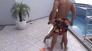 Ripped stud gets to bang and cream a gorgeous teen in bed