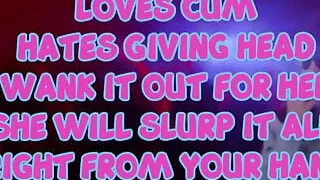 AUDIO ONLY - The female security guard at the club loves eating cum but you must wank it out for her