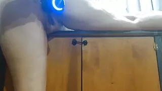 Getting anal fucked with toys by friend