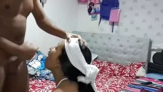 I stay at my friend's house and her son makes me play taste test and I end up sucking his cock and his delicious seme