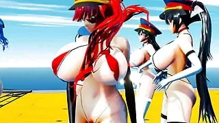 Azur Lane - 5 Girls Huge Tits Sexy Dance