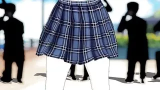 Cute Schoolgirl - Public Nude Dance