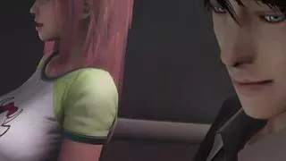 Pink Haired Teen Fucked in an Elevator