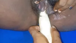 Boudi Fucked with Carrot Fornt of Husband