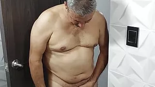 Stepfather's Cock Gets Hard When He Sees His Stepdaughter's Naked Body in the Shower