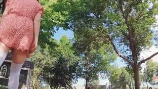 Blowjob in a Glass Bottle Church (almost Caught)