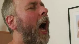 Old brunette gets pussy toyed before 3some