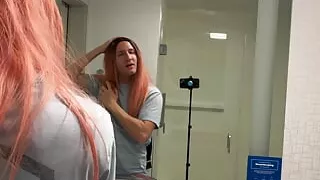 Guy Tries on Female Wig