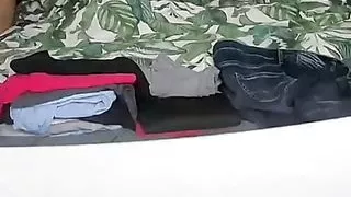 Step son naked comes into step mom room for a handjob