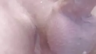 Goth Angelic Trans-Fem Sissy - New Dildo!!! Pulling Out of My Tight Wet Hole in Shower ????