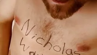 Nicholas Watson wanking and exposed