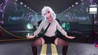 Hot Haku In SexyBusiness Attire Dancing