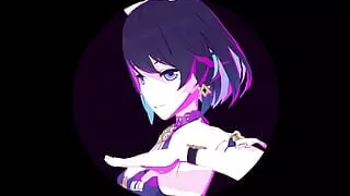 Genshin Impact Ganyu Undress Dance Hentai  Vertical Screen MMD 3D - Green Hair Color Edit Smixix