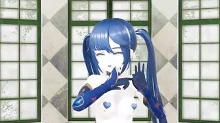 Mona Genshin Impact Hentai Nude Dance MMD 3D - Blue Hair Color Edit Smixix