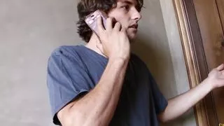 Busty blonde MILF keeps her son's friend occupied with her pussy