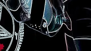 Satanic Pussy Fucking on the Sex Swing. Cum Drips From Her Wet Cunt. Edge Fx Version. Alternative View.