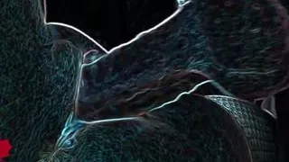 Satanic Pussy Fucking on the Sex Swing. Cum Drips From Her Wet Cunt. Edge Fx Version. Main View.