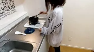 We had sex in the morning after she had cooked and eaten.