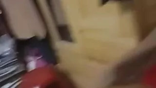 I fuck my girlfriend on all fours in the bedroom, then I masturbate and she rides me afterwards