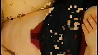 Naughty blonde slides dildo in her pussy while getting fucked anally