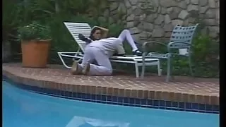 Well known porn star Layla enjoying big black dick outdoors