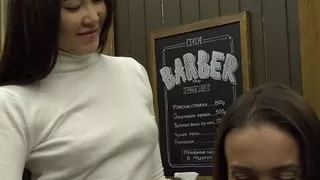 Exotic Hairdresser Tempted Into Kinky Threeway with Couple