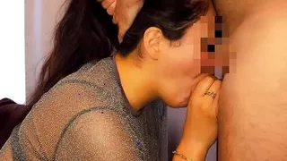 OMG, her BIG TITS under this shirt ! impossible not to cum !