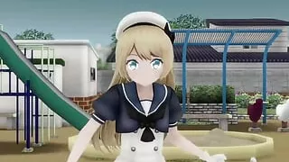 Cute Teen - Public Sexy Dance and Gradual Undressing