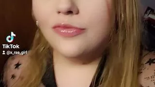 Sexy bbw with blue eyes strip tease