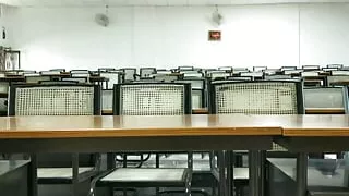 Horny teacher risky handjob in classroom -Part II