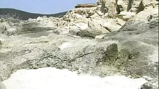 Sexy dark-haired chick from Germany gets a deep anal bang on the beach