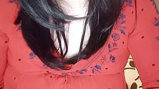 Sexy crossdresser cums while dirty talks (pov roleplay transmom)