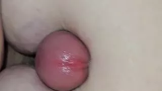 hot cum flows over my swollen tits
