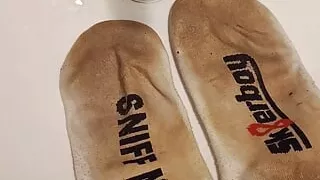 Pissing them socks
